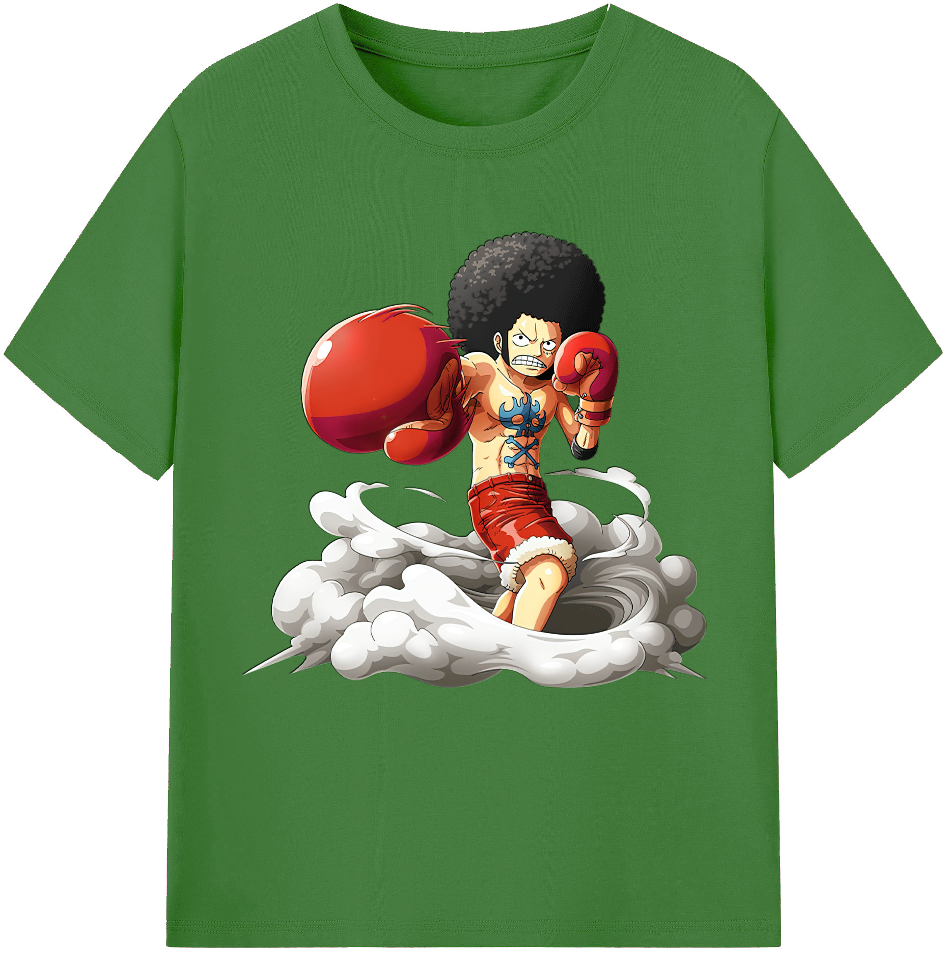 ワンピース モンキー・D・ルフィ ONE PIECE Monkey D. Luffy レディースカジュアルプリントTシャツ（綿100％）